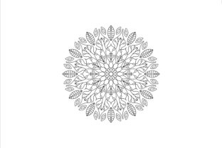 A Calming Mandala Design for Your Craft Projects