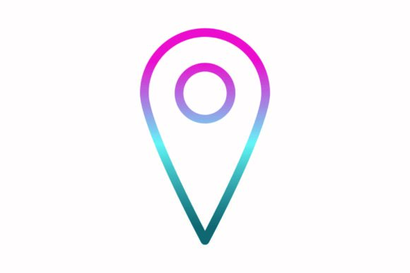 A Design Review of Pin Rainbow Coloring Icon for Branding