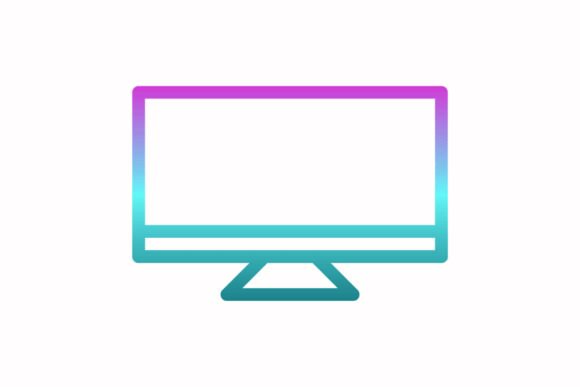 A Monitor Icon for Modern Graphics and Commercial Icons