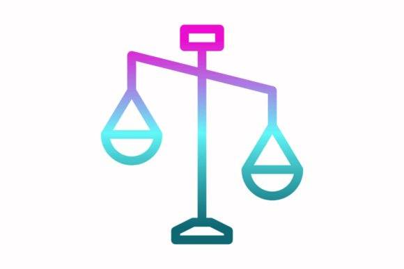 Balance Rainbow Coloring Icon: A Versatile Graphic for Craft Brands