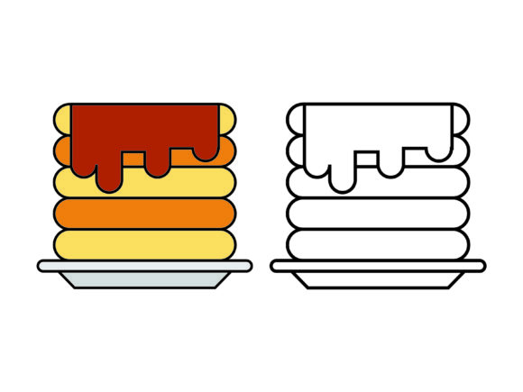 Caramel Pancake Graphics: An Illustrative Asset for Creators