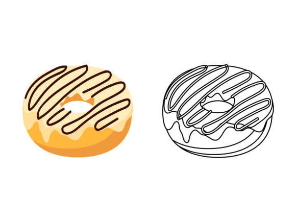 Chocolate Vanilla Donuts Graphics for Creative Projects