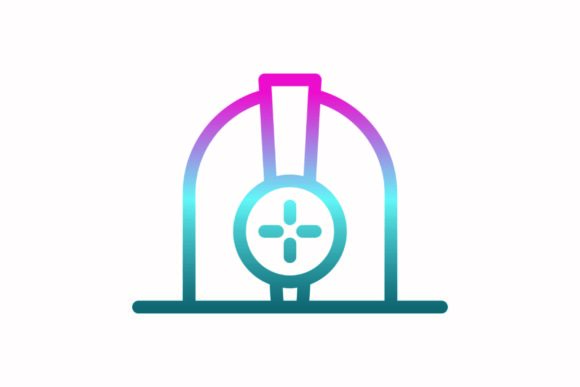 Crafting with a Helmet Rainbow Graphic Icon