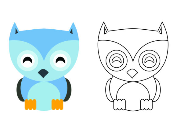 Cute Blue Owl Graphics: An Illustrator's Review