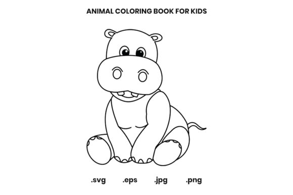 Evaluating the Hippo Coloring Page as a Commercial Graphic Asset