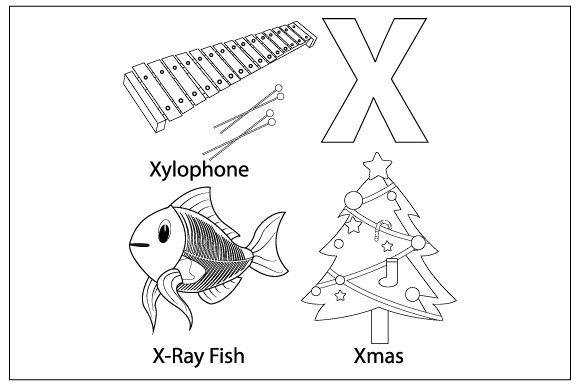 My Review of the Coloring the Letter X Graphics for Crafters