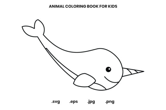 Narwhal Graphics for Cozy Kids Coloring Pages Amp