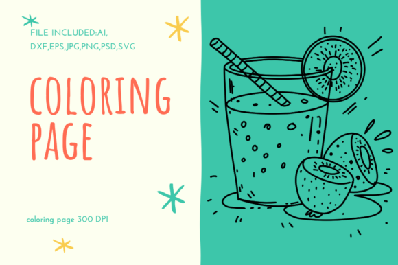The Kiwi Smoothie Collection: A Versatile Graphic Design Asset for Publishers