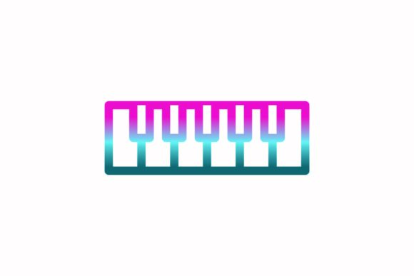The Piano Rainbow Icon: A Graphic Touch for Creative Branding