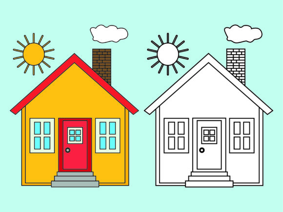 Using a Playful House Graphic for Editorial Impact